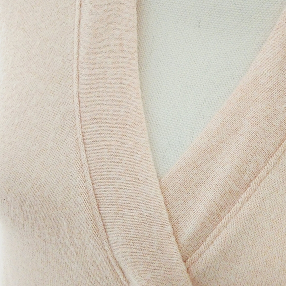 J. Crew Faux Wrap Sweater Soft Baby Pink NWT - Picture 2 of 5